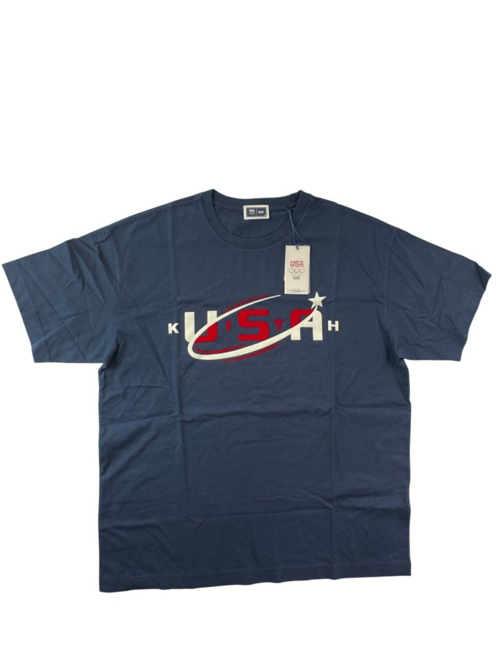 Kith X Team USA Star Tee Nocturnal Navy M Cotton Official Olympic Edition NWT